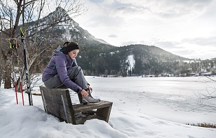 Cross-country skiing...